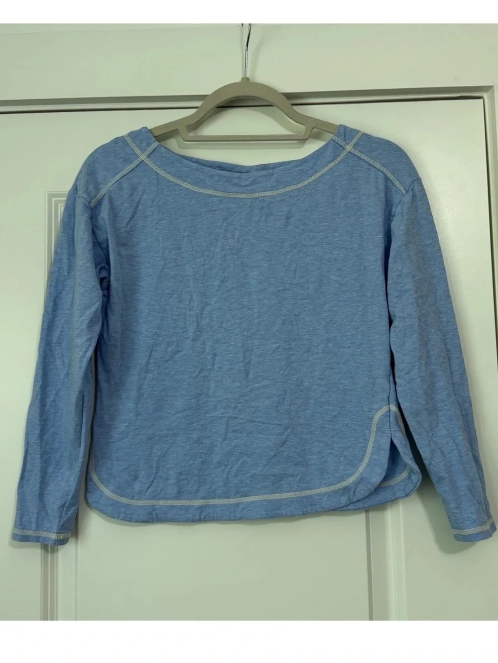 Free People Intimately Small Blue & White Thermal Pajama Set
